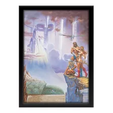 Quadro Golden Axe Pôster Sega Retro Arcade A3 33x45cm