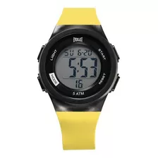 Relógio Digital Masculino Everlast Amarelo Claro 24 H