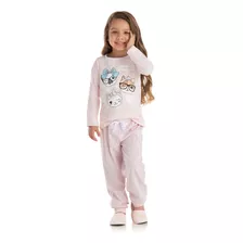 Pijama Niña Color Rosado Con Gatitos - Aiub