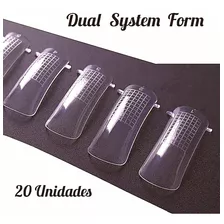 Dual System Form Moldes Para Uñas Acrilicas 20 Unidades 