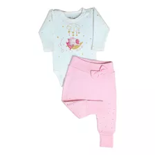 Conjunto Body Mijão Elefantinho 100%algodão Bebê Menina