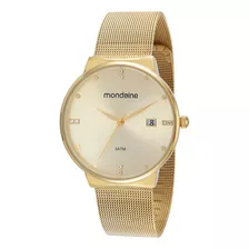 Relógio Dourado Feminino Mondaine 32349lpmvde1 Cor Do Fundo Branco