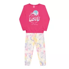 Roupa Infantil Menina Criança Conjunto Moletom Blusa E Calça