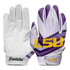 Guantes De Receptor De Fútbol Franklin Sports Lsu Youth Coll