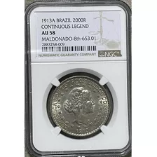 Moeda 2 Mil Réis 1913a Certificado Ngc