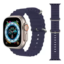 Pulseira Oceano Silicone Para Apple Watch Series 6 44mm