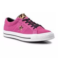 Converse One Star Ox Fucsia Con Animal Print ¡ Últimas !