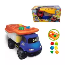 Carrinho Brinquedo Educativo Infantil Babe Blocos Encaixar 