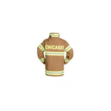 Traje Beige De Bombero Para Niño Jr. Talla S 4-6 Halloween