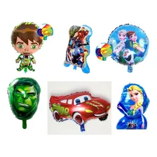 100 Balões Metalizados Atacado Personagens Festas Decoração