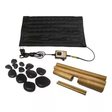 Kit Para Massagem Com Pedras Quentes E Bambus Voltagem 110 Volts