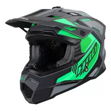 Casco Hro-mx03 Proop Gris Mate Verde 