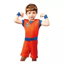 Fantasia Dragon Ball Goku Infantil Roupa Original Cosplay