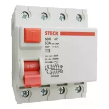 Interruptor Diferencial Miniatura-para Riel Din Steck 63a 30ma 400v Sdr46330