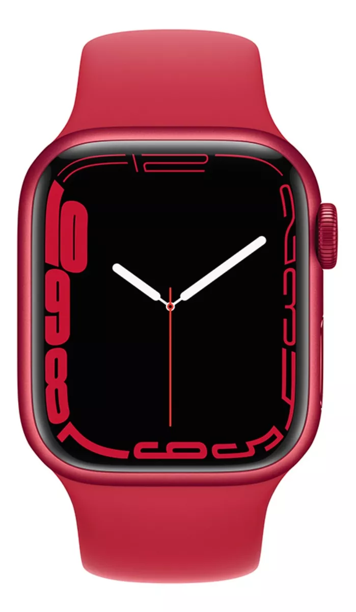 Apple Watch Series 7 (gps, 41mm) - Caixa De Alumínio (product)red - Pulseira Esportiva (product)red