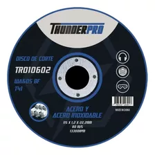 Disco De Corte Plano 115 X1.2 -caja X50u Thunderpro Tr010602