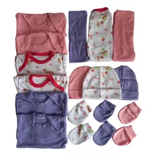 Pack Ropa Ajuar Bebé (niña). 15 Unidades