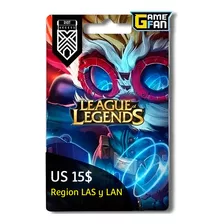 15 Usd Rp Gift Card Para League Of Legends