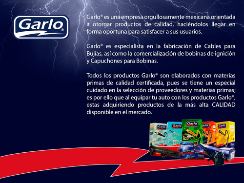Cable Bujia Garlo Premium Geo Storm L4 1.8l 16v Dohc 92 A 93 Foto 3