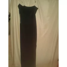 Oferta. Vestido Largo Negro, Para Fiesta Talla S/m Nuevo