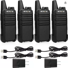 Walkie Talkies Retevis Rt22 Incluye 4 Equipos