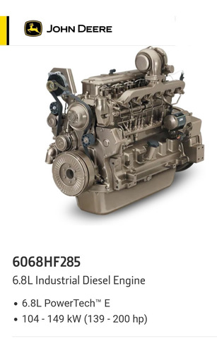 Motor Diesel 3/4 Jonh Deere 6068 Power Tech