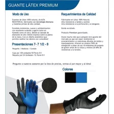 Caja Guantes De Latéx Premium No Quirúrgico Calib10 X 100und