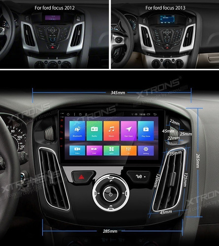 Ford Focus 2012-2016 Android 4k Gps Wifi Internet Radio Hd Foto 7