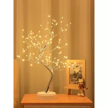 Lámpara De Noche Led De Abedul Para Mesa Y Árbol Bonsái.