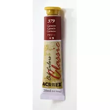 Tinta Óleo 20ml Classic Acrilex Cor Do Óleo 379 - Carmim