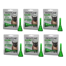 Kit 6 Frontline Plus Para Gatos Antipulgas E Carrapatos