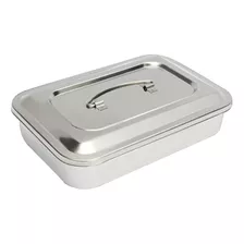 Stainless Steel Instrument Storage Tray With Lid Square Box