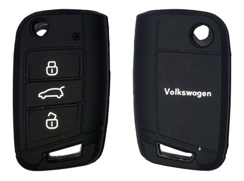 Funda Silicon Llave Mk7 Vw Golf 7 Leon Seat Ibiza 3 Botones Foto 2