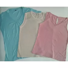 Lote De Remeras Blusas Musculosas Dama Mujer Talle S 