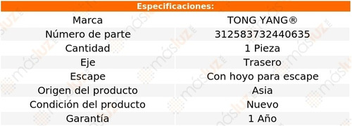 Defensa Trasera C/hoyo P/escape Sentra 17/19 Foto 2