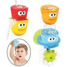 Juguetes De Baño Para Bebés Yookidoo - Juego De Cuatro Vasos