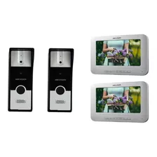 Video Portero Hikvision Metálico 2 Cámaras Y 2 Monitores