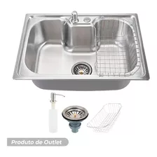 Cuba Cozinha Gourmet Aço Inox C/ Acessórios 60x42 - Outlet