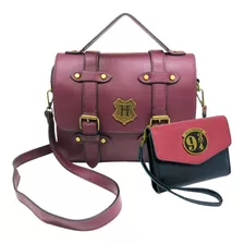 Kit Bolsa Baú Hogwarts + Carteira Harry Potter Original