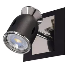 Aplique Niza 1 Luz Negro Apto Led Cabezal Movil Luz Desing