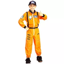 Traje De Astronauta Naranja Traje De Niños