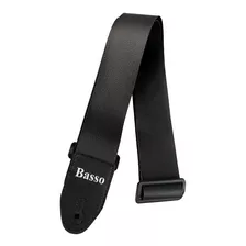 Correa Guitarra Basso Ny-01 Negro 5 Cm