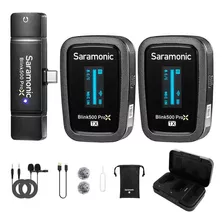 Microfone Lapela Sem Fio Saramonic Usb-c Para iPhone Samsung
