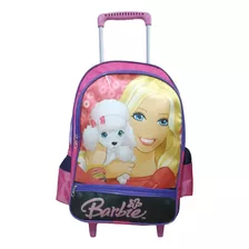 Mochila Barbie Escolar Com Carrinho Promoção