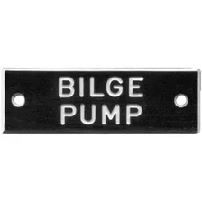 Bernard Bilge Pump, Name Plate