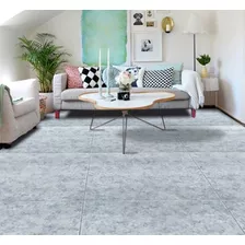 Piso Vinílico En Rollo Símil Porcelanato Granito Gris Claro