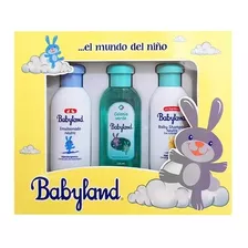 Estuche Babyland Pack Shampoo, Emulsionado Y Colonia