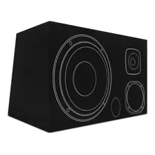 Caixa Som Trio Dutada Shutt 45 Litros Subwoofer 12 Carpete