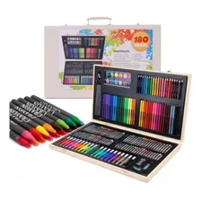 Set De Arte Maleta De Lápices-plumones-crayones 180pcs