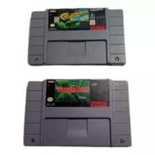 Kit Fitas/ Cartuchos P/ Snes The Jungle Book E Frogger